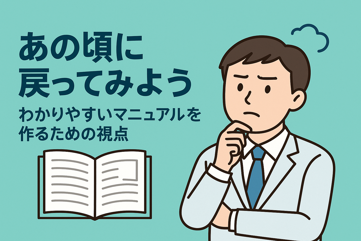 あの頃に戻ってみよう ~わかりやすいマニュアルを作るための視点~