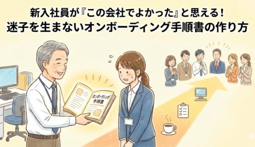 新入社員が「この会社でよかった」と思える！迷子を生まないオンボーディング手順書の作り方【初日〜1週間編】