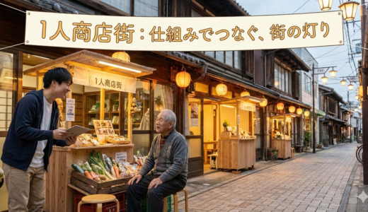 シャッター通りを「1人」で再生する？